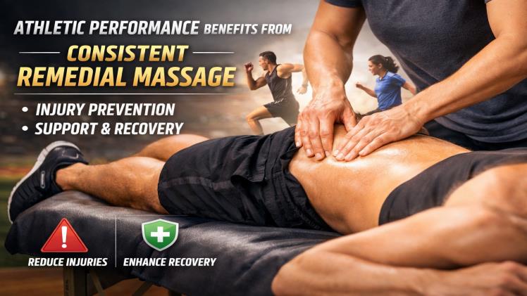 Athletic performance benefits from consistent Remedial Massage, for injury prevention and support